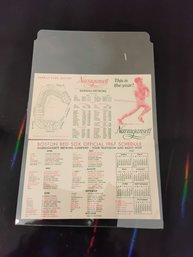 1967 Official Boston Red Sox Schedule