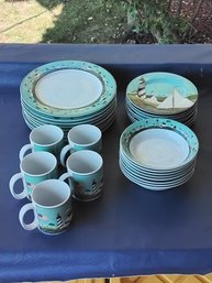 1998 Nautical Dish Set ' Coastal Breeze '