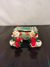 Noel Cherub Candle Holders