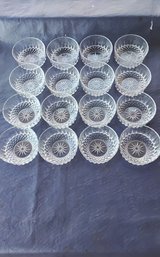 Collection Of Cut Glass Salad/ Dessert Bowls