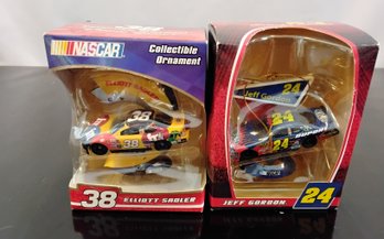 2 Collectable NASCAR  Ornaments