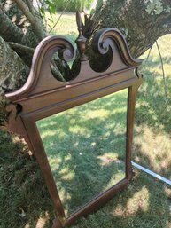 Vintage Wood Framed Mirror