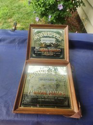 2 Schwepps High Class Mineral Water Mirrors