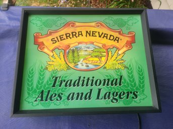 Vintage Sierra Nevada Lighted Advertising Sign