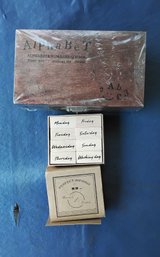 Never Used Alphabet And Number Stamp Set