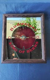 Battery Operated Mirrored Budweiser Clock