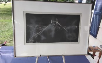 Framed Art Of Praying Mantis