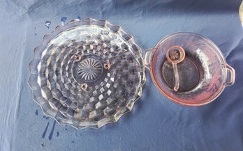 Collection Of Vintage Pink Depression Glass