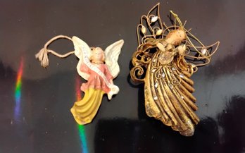2 Angel Ornaments