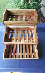 3 Tier Wooden Storage Basket