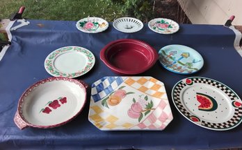Collection Of Vintage Plates