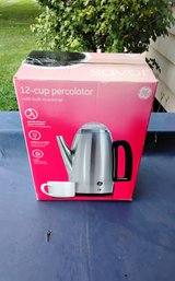 Factory Sealed GE 12 Cup Percolator