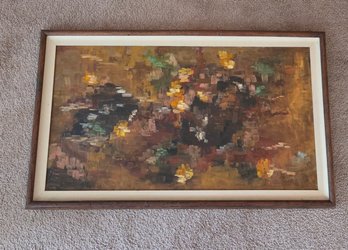 Framed Abstract Painting 'impressions Of A Still Life'