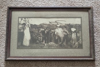 Framed 'the Harvest Moon'
