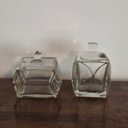 Cut Glass Vanity Jars