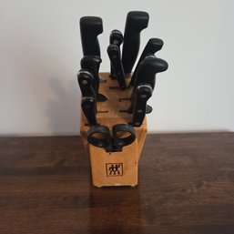 J.a. Henckles Knifeblock With Assorted Knives