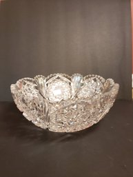 Decorative Cut Crystal Bowl