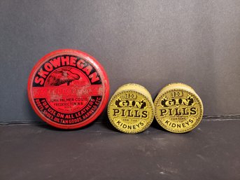 Small Vintage Tins