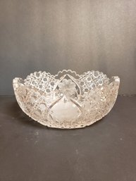 Oval Crystal Bowl