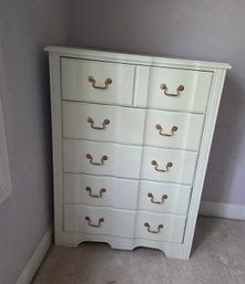 Stanley White Painted Wood Dresser