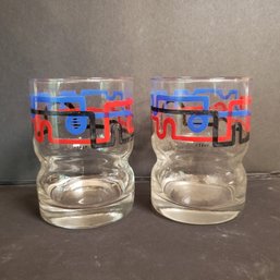 Pair Of Vintage Rocks Glasses Stamped Italy