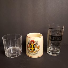 Trio Of Assorted Glasses