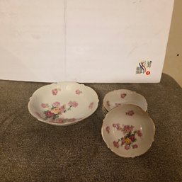 Bavaria China Pink Rose Plates