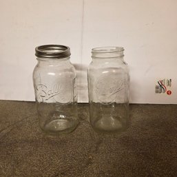 Two 8.5' Mason Jars