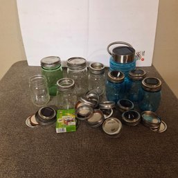 Assorted Mason Jars & Solar Lights