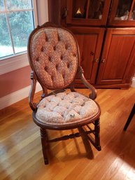 Vintage Upholstered Rocking Chair