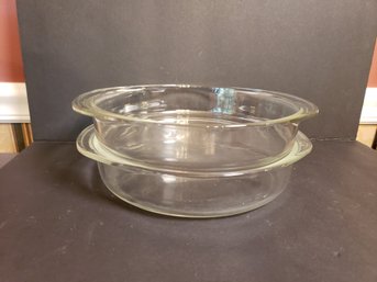Two Pyrex Pie Plates