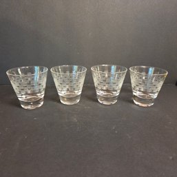 Etched Geometric Shot Glasses