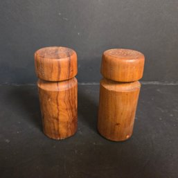 Vintage Wooden Salt & Pepper Shakers