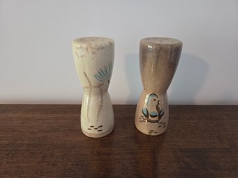 Vintage Red Wing Pottery 'Quail' Ceramic Salt & Pepper Shakers