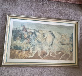 Framed 'sea Stallions No. 1' Print By Dorothy