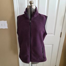 Ladies Purple Eddie Bauer Vest Size Large