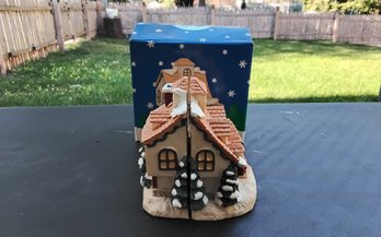 Reindeer Run Ceramic Hinged House