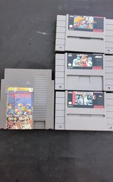 4 Nintendo And Super Nintendo Video Games