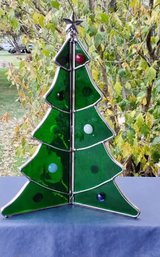 Stained Glass Christmas Tree Decoration