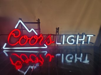 Coors Light Neon Advertising Sign