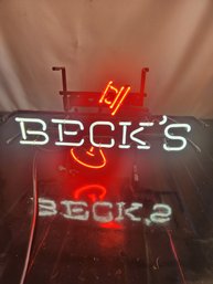 Vintage  Becks Beer Neon Light
