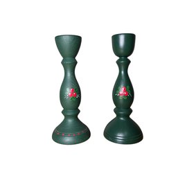 Hantverksboden Sweden Wooden Candlesticks