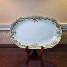 Limoges France Elite Porcelain Platter ~11.5'