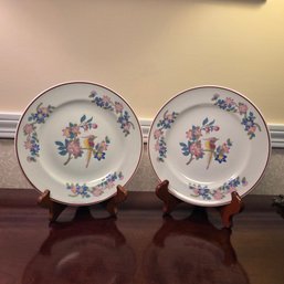 Pair Of Mayer China Plates Made For Ritz Carlton