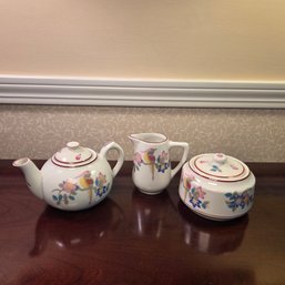 Mayer China For Ritz Carlton Teapot Sugar & Creamer