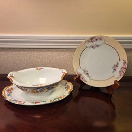 Noritake 'dresdena' Gravy Boat & Thomas 'sevres' Bavaria Plate