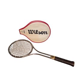 Vintage Wilson T2000 Steel Tennis Racquet & Cover