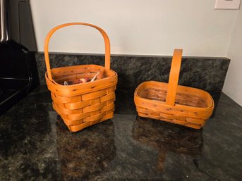 Longaberger Parsley Basket & Horizon Of Hope Basket