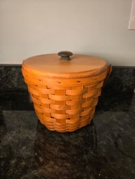 Longaberger Round Handled Basket With Protector