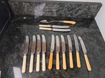 Sheffield Knives With Bakelite Handles